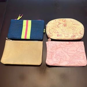 Set of 4 Ipsy Makeup Bags